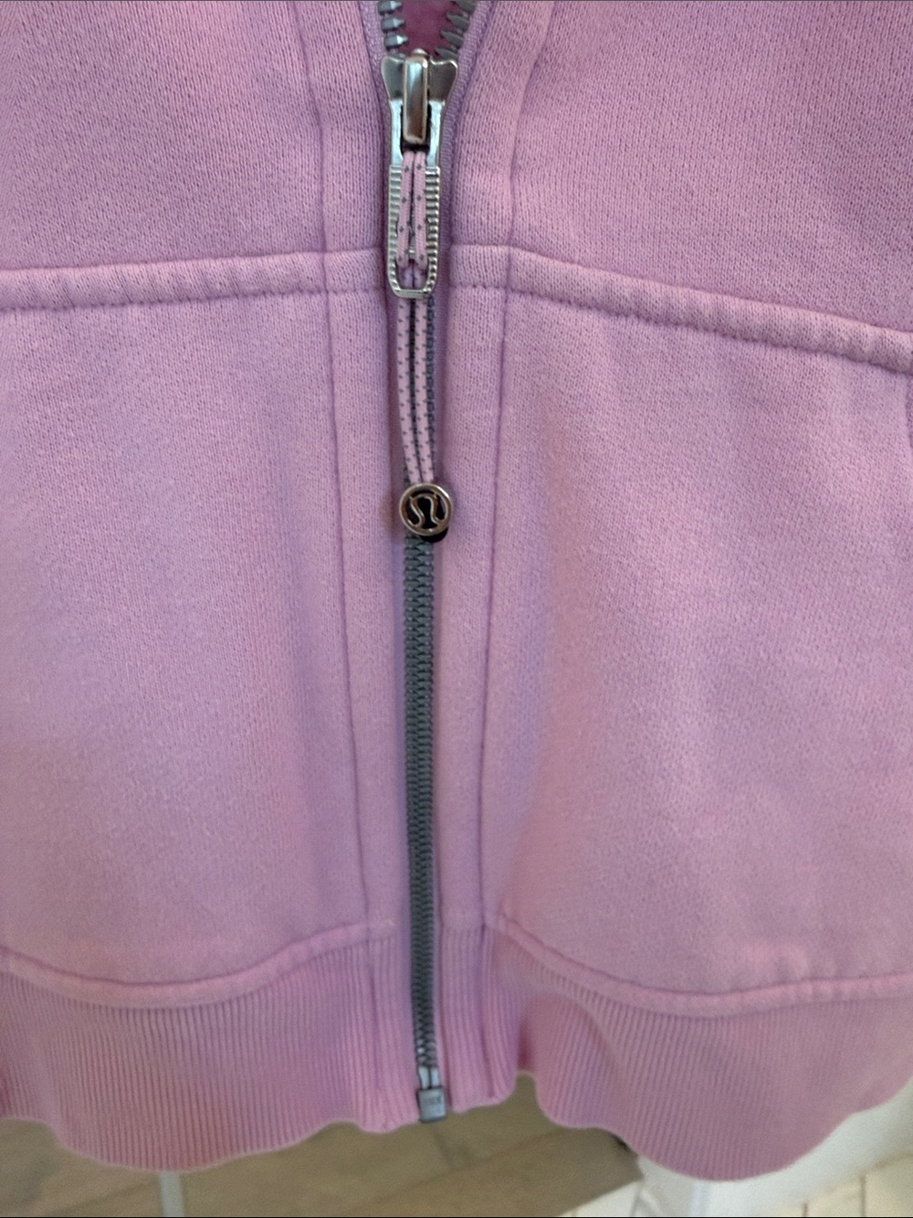 Pink Hooded Fleece Zip Jacket cropped - Picture 3 of 5